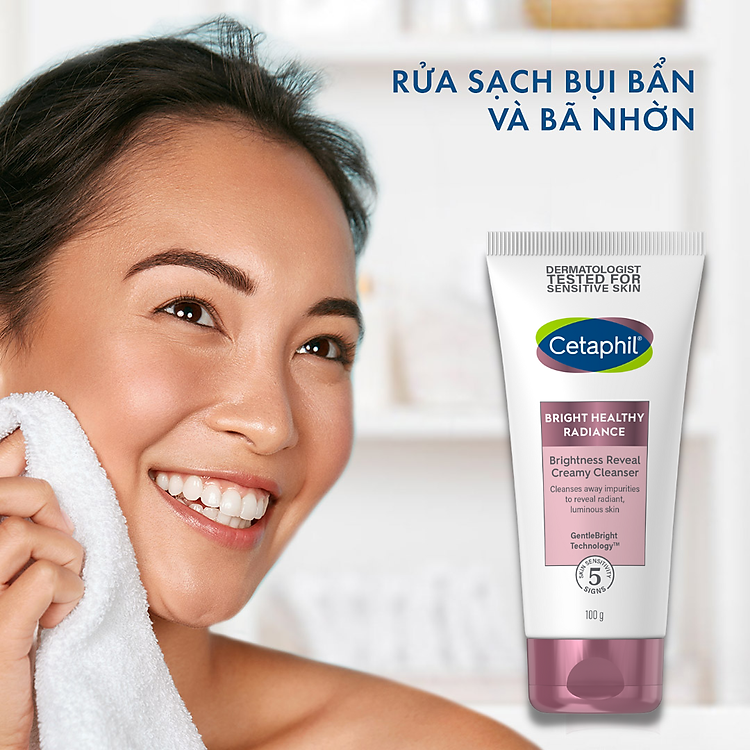 Sữa rửa mặt làm sáng da Cetaphil Bright Healthy Radiance Creamy Cleanser 100g - Ảnh 4