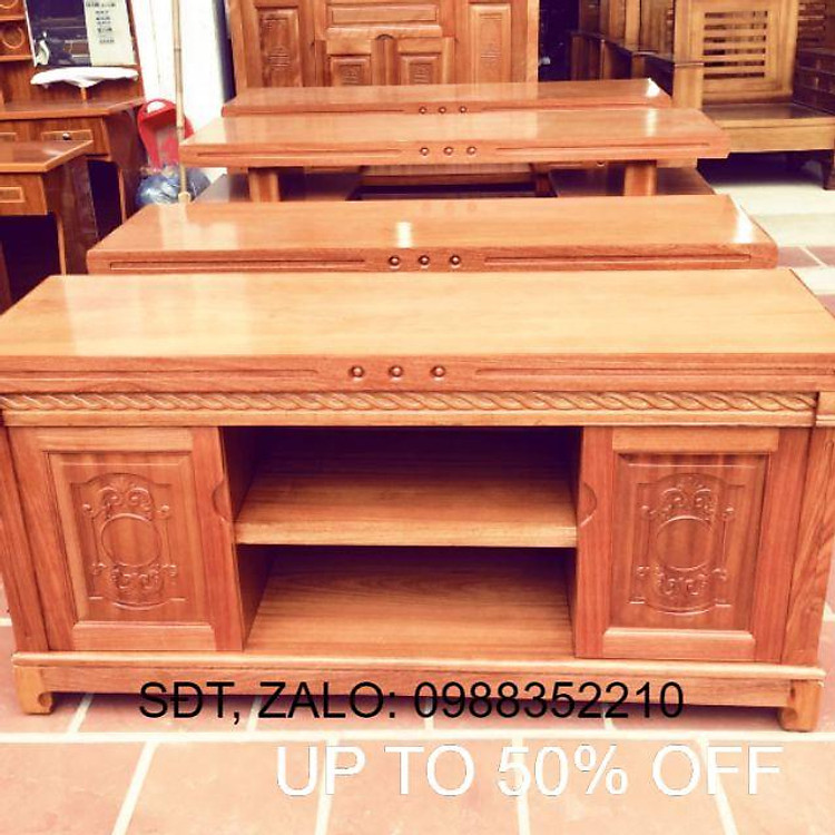 Kệ tivi gỗ xoan 1m2