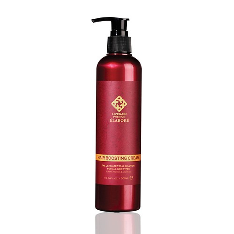 Kem Dưỡng & Tạo Kiểu Livegain Premium Elabore Hair Boosting Cream 300ml Hàn Quốc