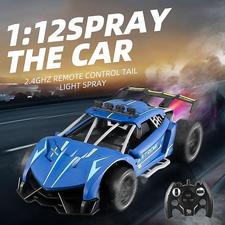 Xe ô tô có đèn và phun khói tỷ lệ 1:12