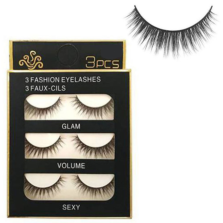 Lông mi chồn 3 Fashion Eyelashes 3 Faux (Dày mi L15)