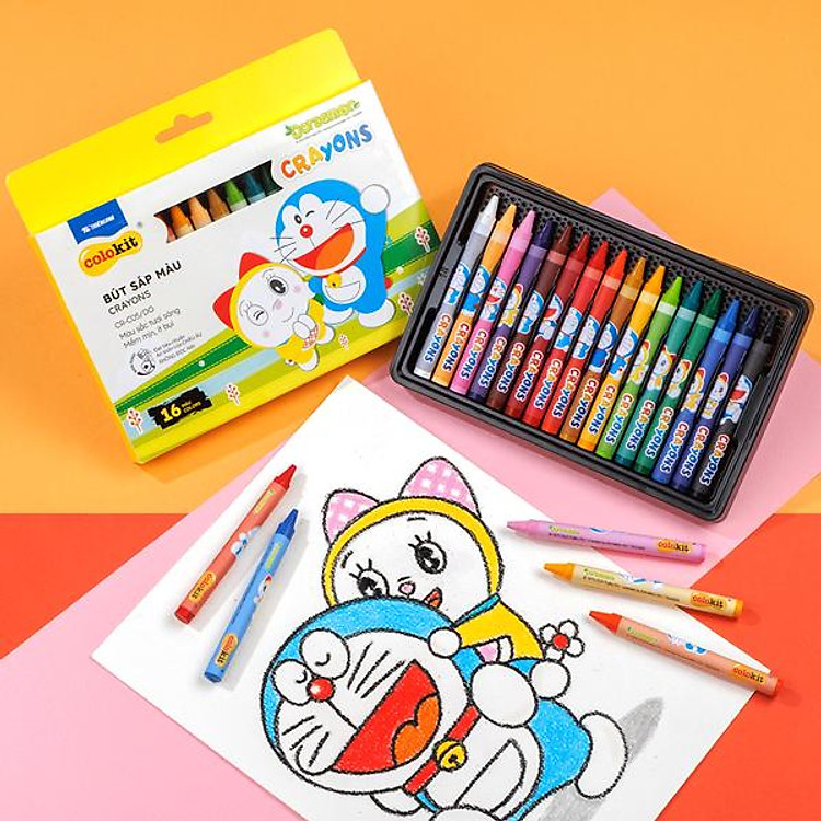 Bút Sáp Màu CR-C05/DO (16 màu)