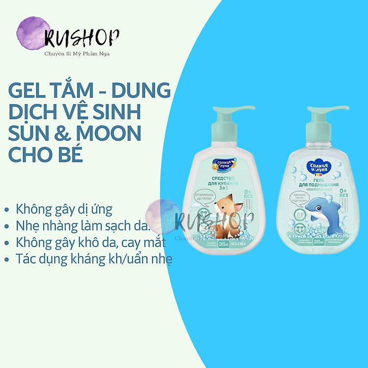 Chọn mua tại Shopee: Gel tắm Sun & Moon 265ml cho bé mua giá tốt nhất tại Shop Mall