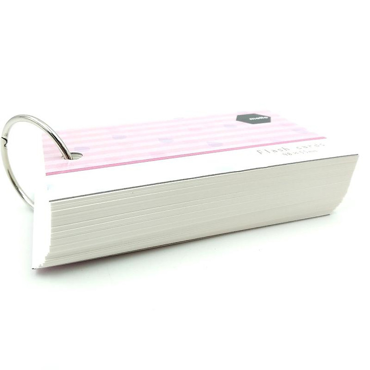 Giấy Note Motto Flash Cards CYFC90-PK (200g) - Màu Hồng - Ảnh 3