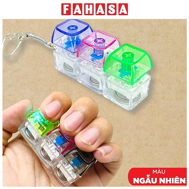 Bộ 3 Móc Khóa Hình Nút Bàn Phím Đèn Led - WanLongDa SYAJ003 (Mẫu Màu Giao Ngẫu Nhiên)