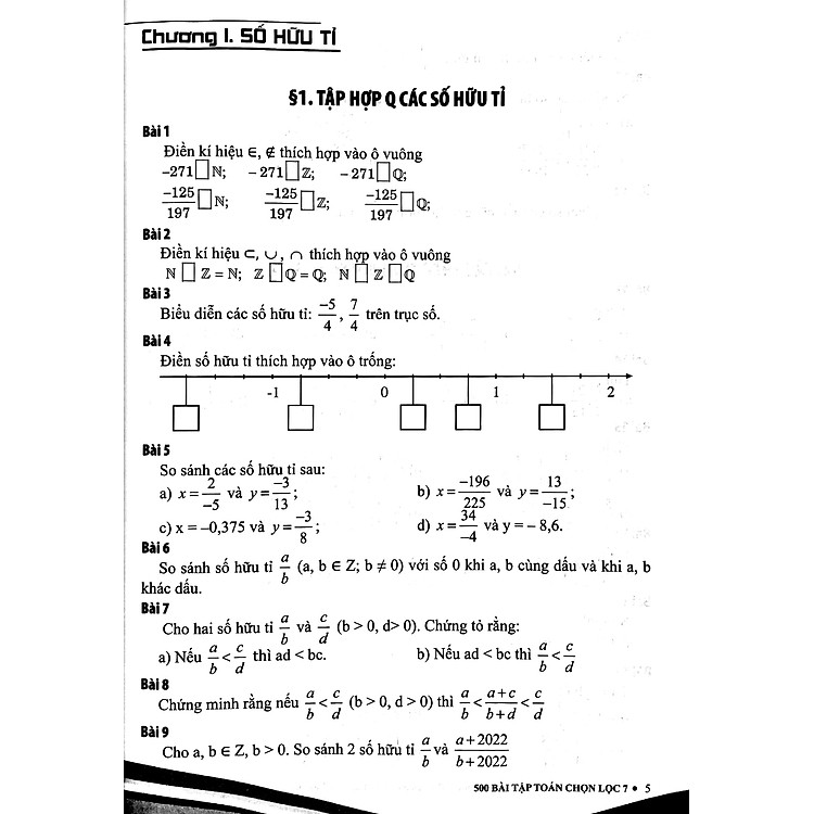 500 Bài Tập Toán Chọn Lọc 7 Cơ Bản Và Nâng Cao - Ảnh 6