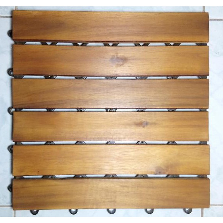 Thùng ván gỗ lót sàn 6 nan - nâu vàng