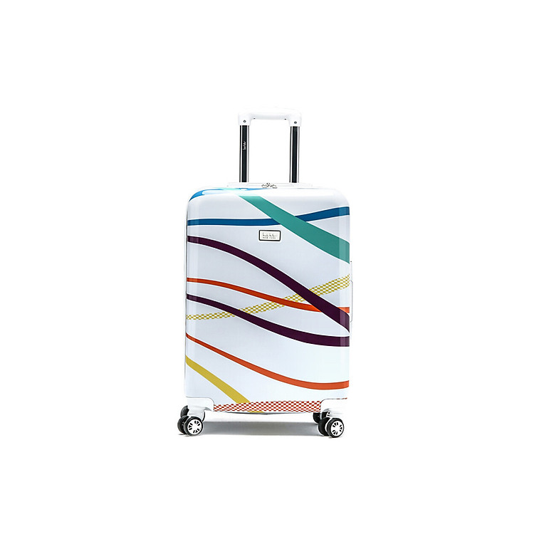 Vali Kéo Nicole Miller Màu Sắc Vỏ Cứng 24 Inch Trắng