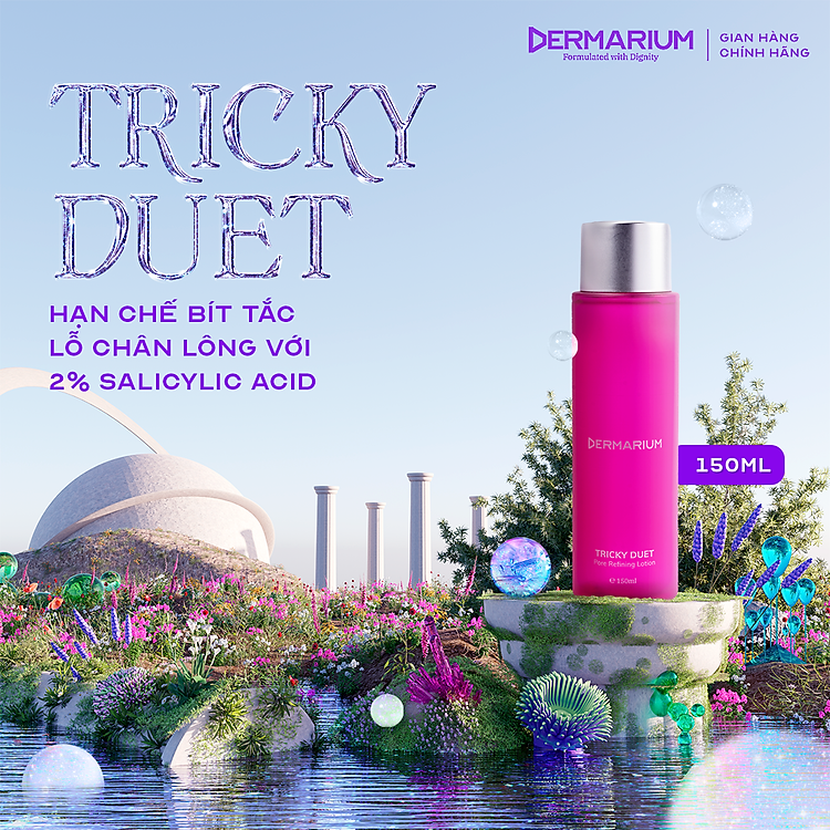 Dermarium Tricky Duet - 2% Salicylic Acid tẩy da chết lỗ chân lông