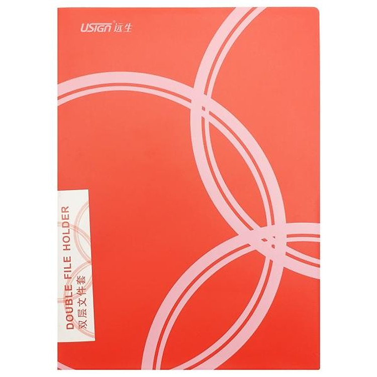 Bìa Lá Nhựa Màu USIGN A4 US-3735P (Màu Đỏ)