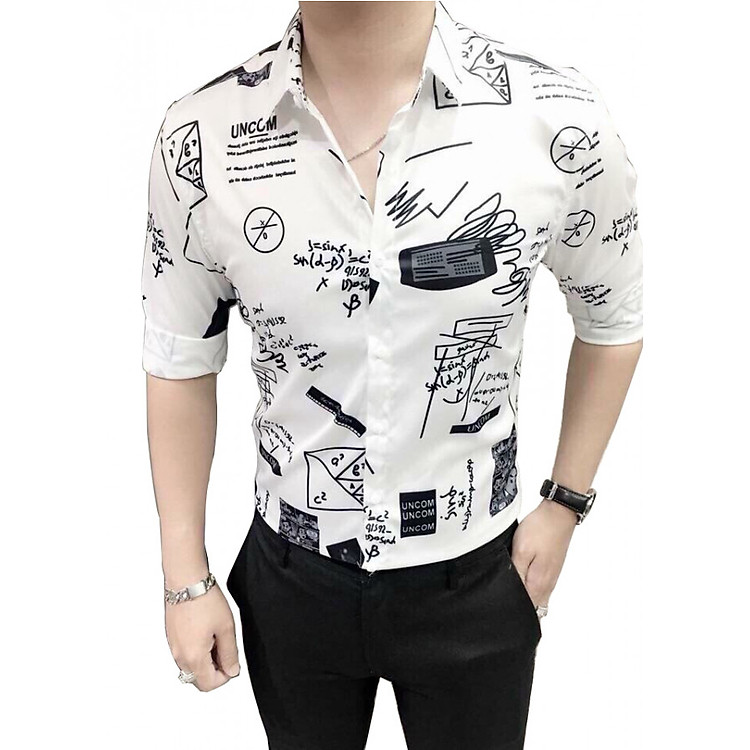 Áo sơ mi nam họa tiết