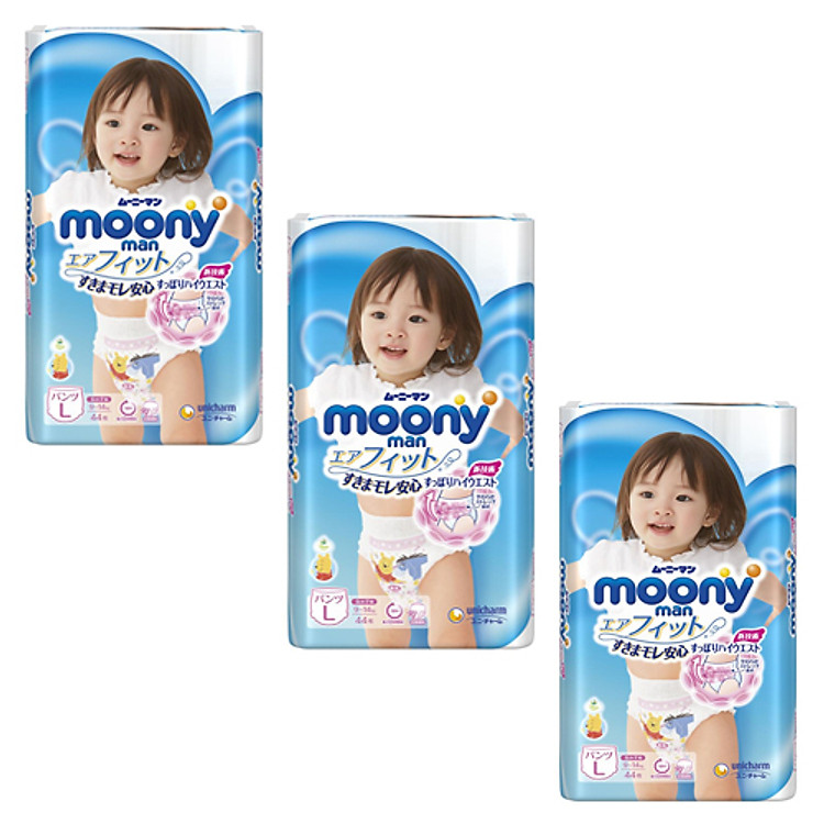 Mua Combo 3 Gói Tã Quần Moony Nhật Bản Uy tín Tiết kiệm - Hình ảnh 2