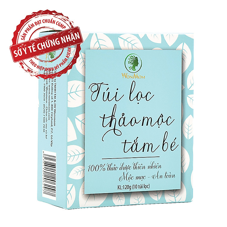 Hộp 10 Túi Lọc Tắm Cho Bé Wonmom Chính hãng Tiết kiệm - Hình ảnh 3