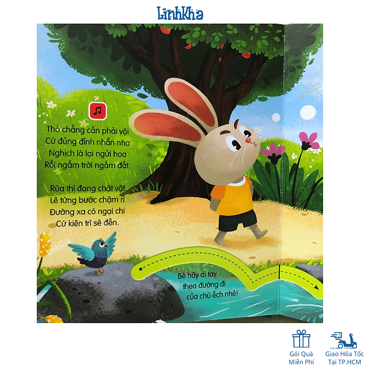 Âm Thanh Thỏ Và Rùa - Cho Bé 0-6 Tuổi - Ảnh 5
