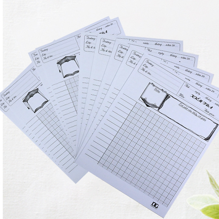 Giấy Kiểm Tra Dòng 4 Ô Ly (20 tờ) - Ảnh 3