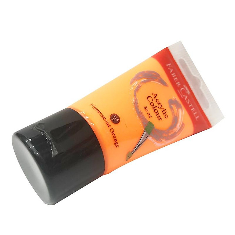 Tuýp Màu Vẽ Acrylic 30ml (Cam Neon) - Ảnh 3