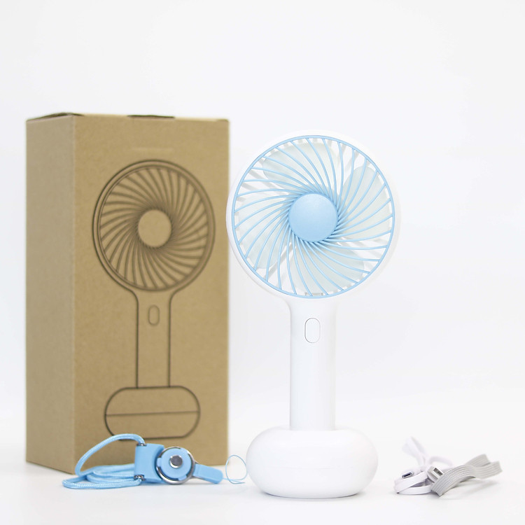 2600Mah - Quạt Cầm Tay Cao Cấp Joil Model Looc Phiên Bản Mới 2020 - Bản Xách Tay Hàn, Hiển Thị Phần Trăm Pin, Có Dây Đeo Cổ