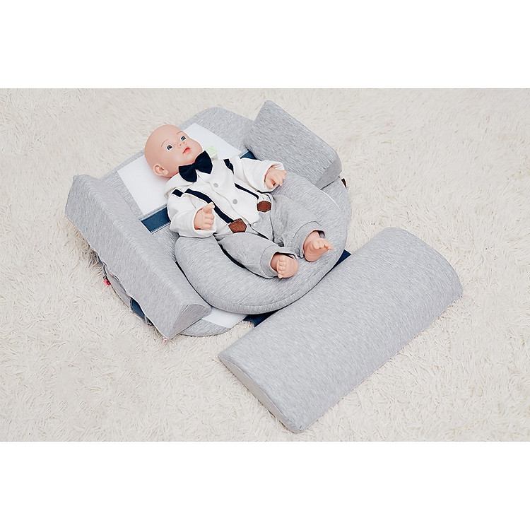 GỐI CHỐNG TRÀO NGƯỢC 15 ĐỘ & NGỦ ĐÚNG TƯ THẾ BABYLUX 2 IN 1 ( BL04)