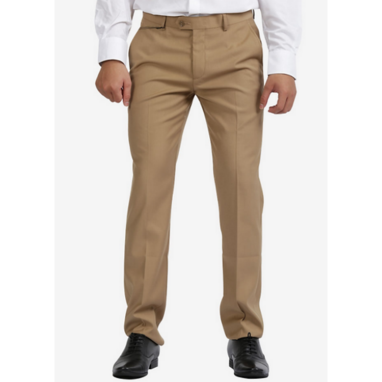 Quần Tây Nam Novelty 0ply Regular Fit MNMPRR1801430 - Be Đậm