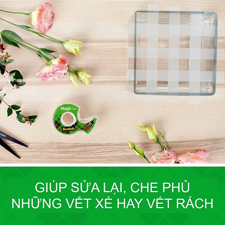 Băng keo đa năng Scotch Magic Tape 810 (19mm x 32.9m) - Ảnh 6