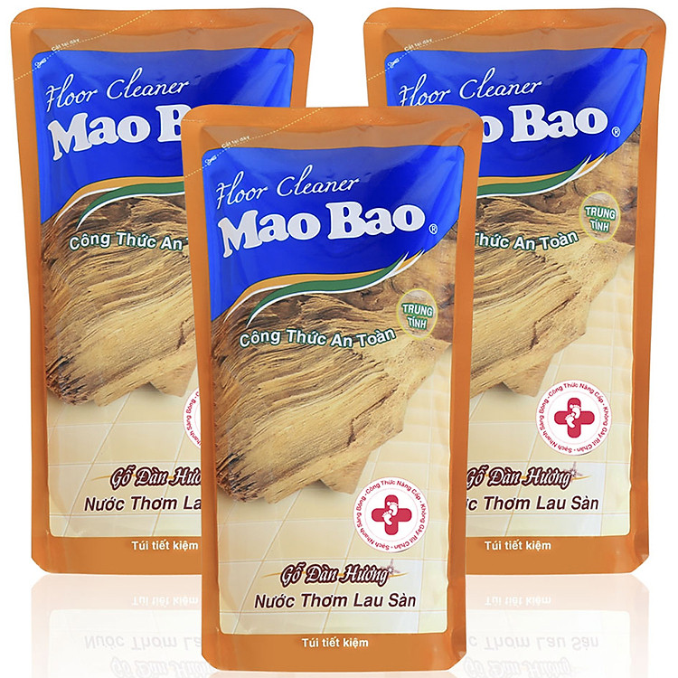 Combo 03 túi Nước Thơm Lau Sàn Mao Bao 1000ml - Gỗ Đàn Hương