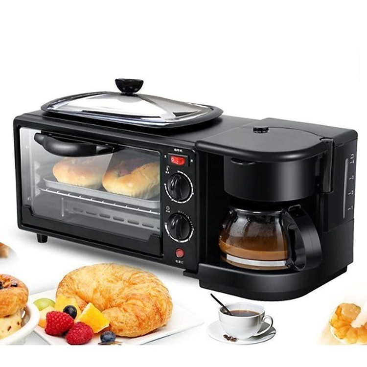 LÒ NƯỚNG BÁNH KIÊM MÁY PHA CAFE, TẶNG KÈM BỘ 3 KHĂN LAU NHÀ BẾP SIÊU THẤM HÚT