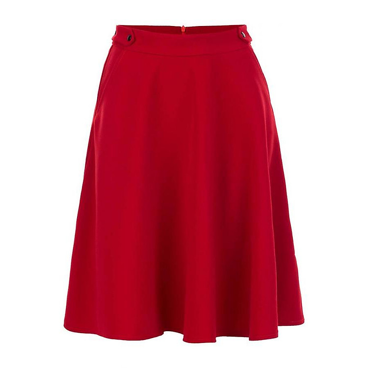 Chân váy xòe cách điệu lưng