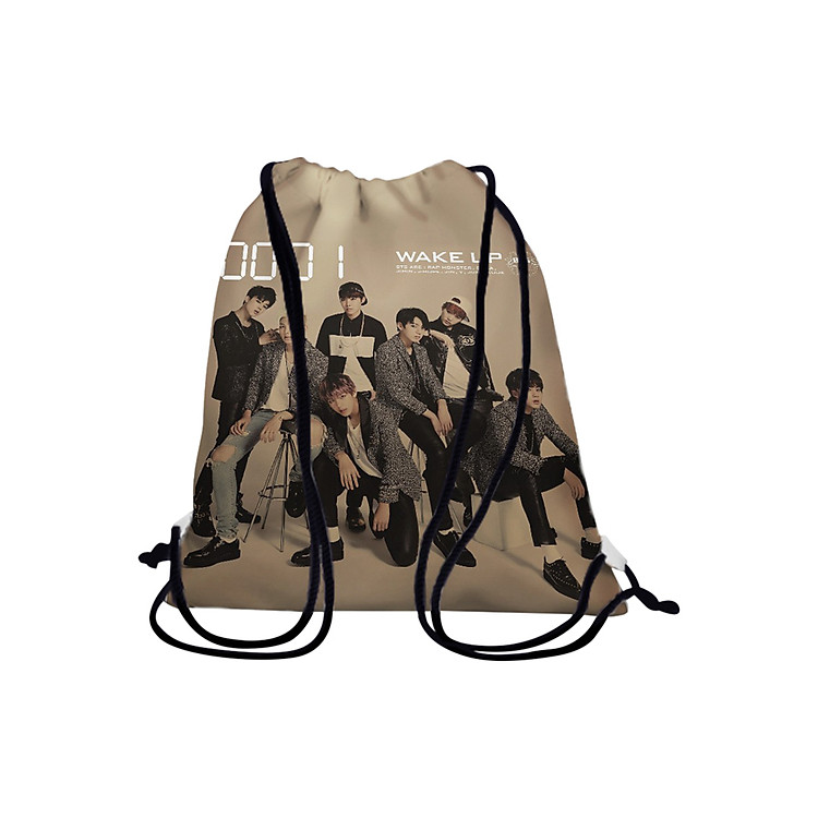 Túi Rút Unisex In Hình Bts - Wake Up - BDKP518