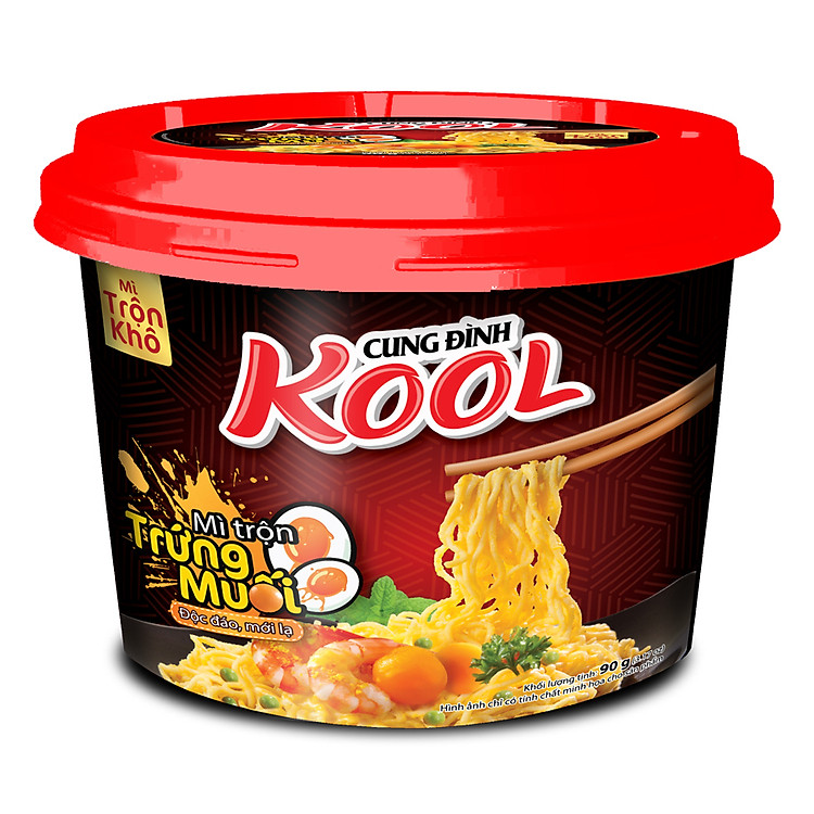 Hộp Mì Cung Đình Trộn Khô Trứng Muối Kool 90g