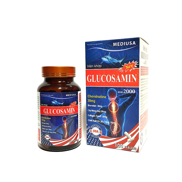 VIÊN KHỚP GLUCOSAMIN – GIÚP PHỤC HỒI VÀ GIẢM ĐAU XƯƠNG KHỚP – SCHIFF GLUCOSAMINE – LỌ 100 VIÊN