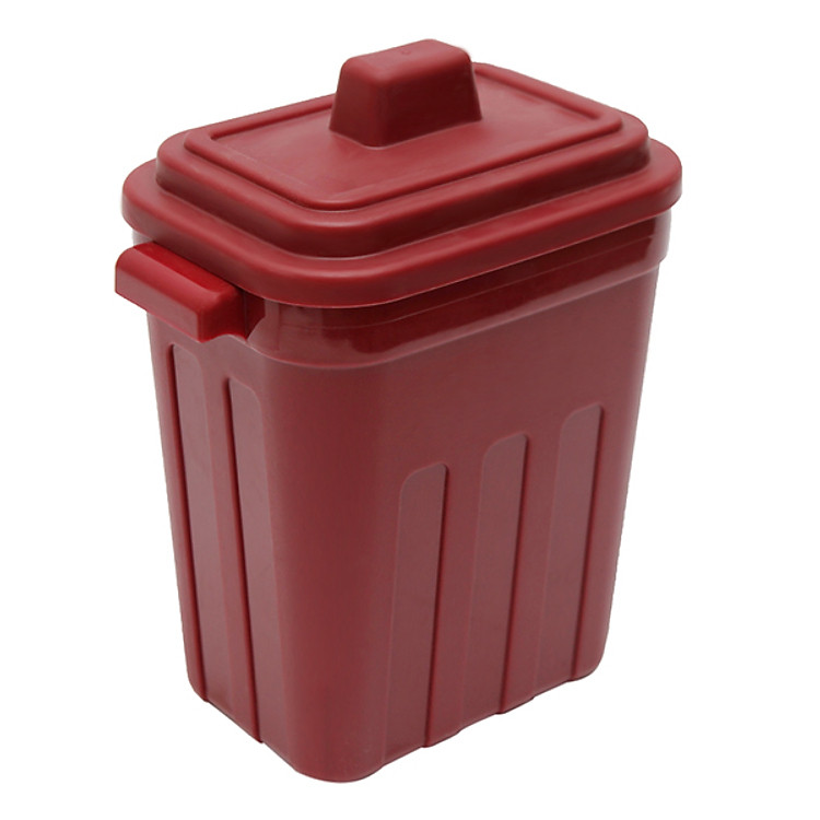 Thùng Rác Có Nắp Yamada Đỏ 329 Nhật Bản