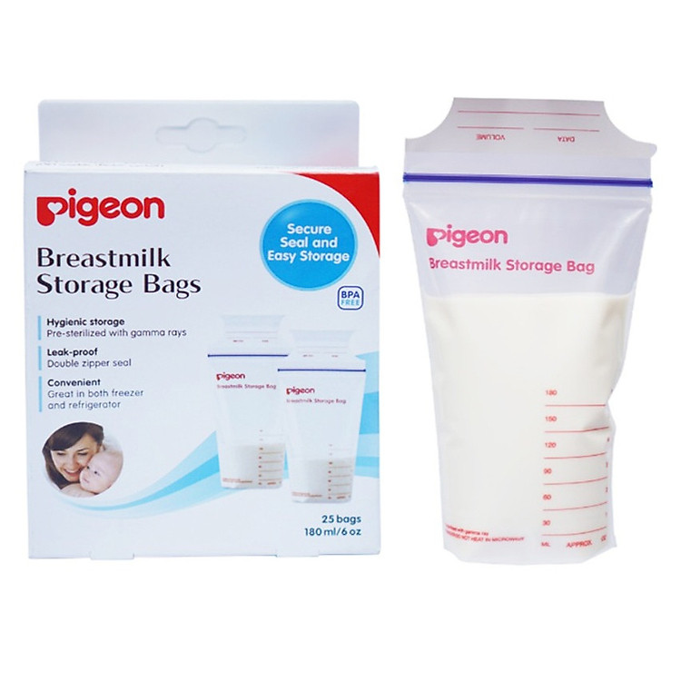 TÚI TRỮ SỮA MẸ PIGEON - HỘP 25 TÚI