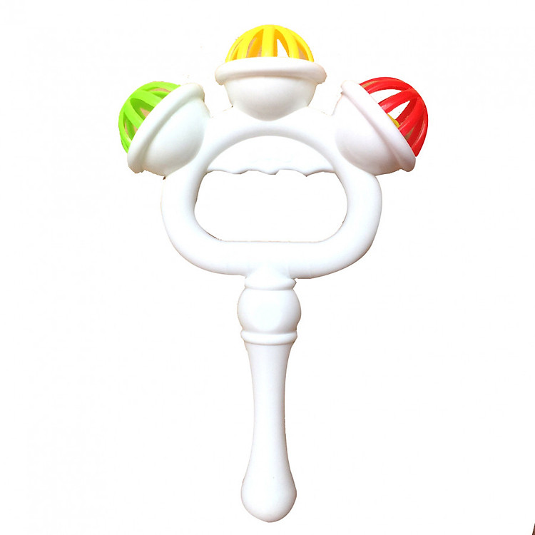 Lục Lạc 3 Quả Chuông Có Tay Cầm Sato Cho Bé BENRIMAR-XXC Màu Sắc Ngẫu Nhiên