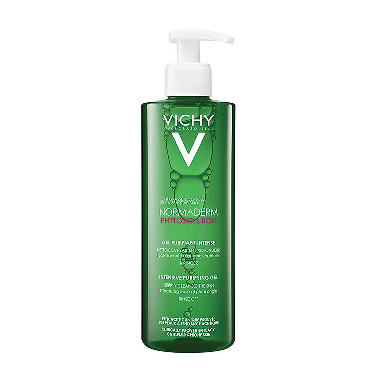 Sữa rửa mặt dạng gel làm sạch sâu giảm bã nhờn Vichy Normaderm Phytosolution
