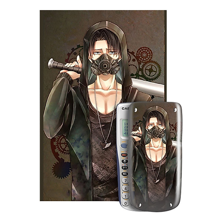 Decal Trang Trí Máy Tính Casio/Vinacal Nhân Vật Truyện Tranh Attack On Titan TAT- 019