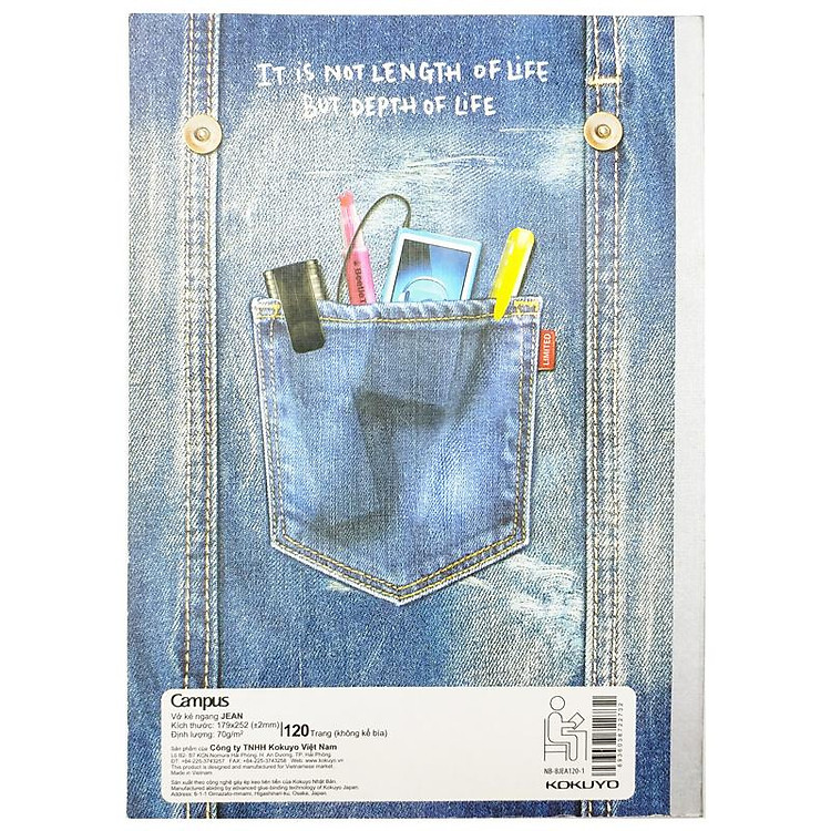 Bộ Vở Kẻ Ngang Jean (120 trang) - Ảnh 7