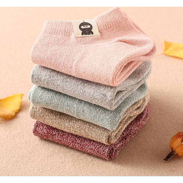 Set 5 Vớ Nữ Cổ Ngắn Thoáng Khí Bejirog - Màu Ngẫu Nhiên