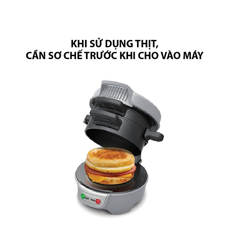 Máy Làm Đồ Ăn Sáng Sandwich Hamilton Beach 25475-SAU - Hàng nhập khẩu