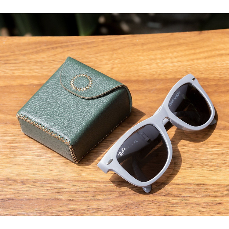 Bao da SEN dành cho kính Rayban Folding Wayfarer, hiệu Khacten.com - Hàng chính hãng