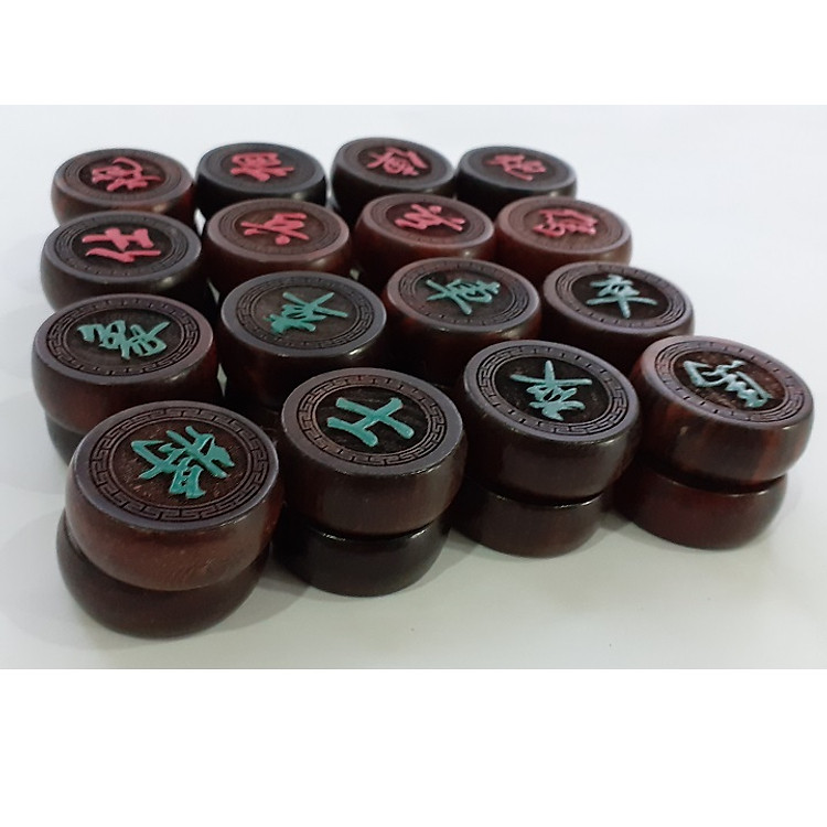 Cờ tướng gỗ trắc khắc lazser 3,7cm Chính hãng Giá tốt - Hình ảnh 3