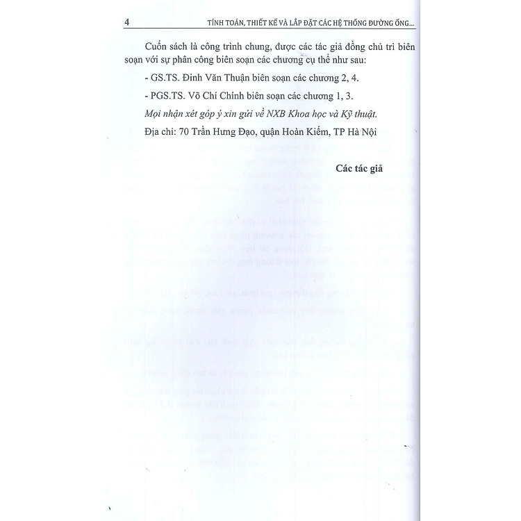 Tính Toán, Thiết Kế Và Lắp Đặt Các Hệ Thống Đường Ống Trong Kỹ Thuật Nhiệt - Lạnh - Ảnh 4
