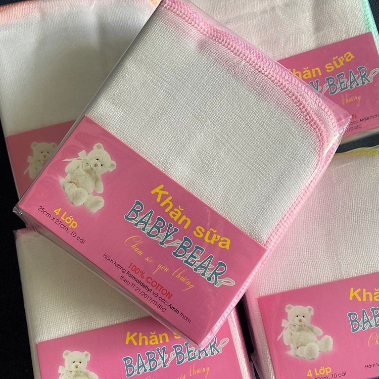 Mua Túi Khăn Sữa Baby Bear 4 Lớp Chính hãng Giá rẻ - Hình ảnh 3