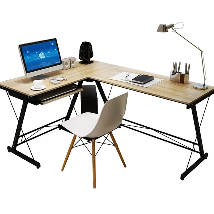 Bàn máy tính chữ L chân chéo SC1