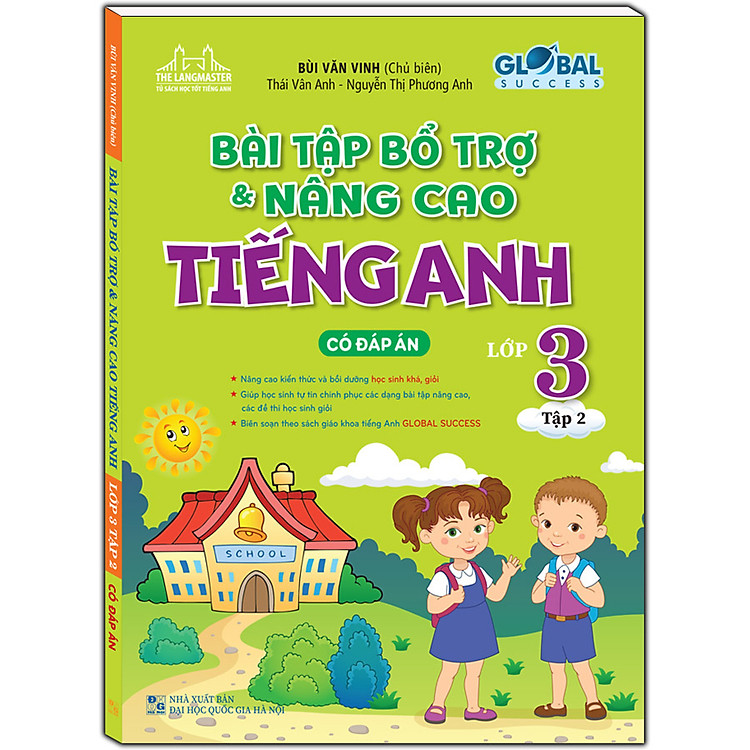 GLOBAL SUCCESS – Bài tập bổ trợ và nâng cao tiếng anh lớp 3 tập 2 (Có đáp án)
