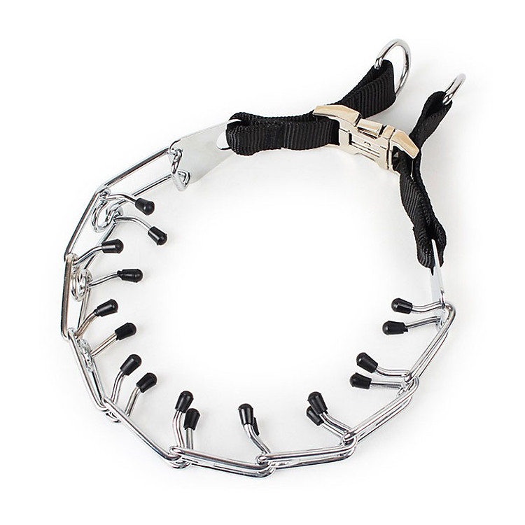 Vòng cổ kỷ luật inox dành cho chó lớn khóa inox