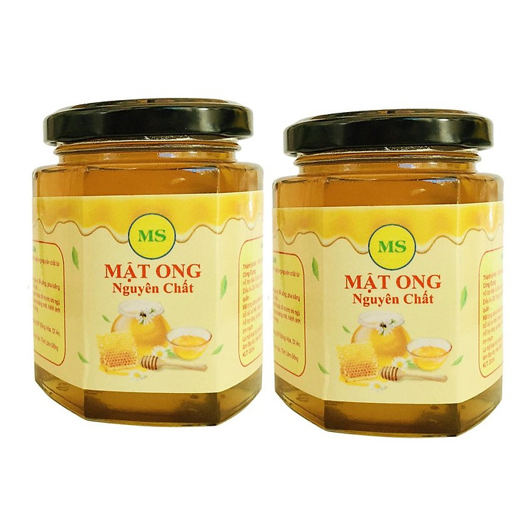 Combo 02 Hũ Mật Ong Thiên Nhiên Nguyên Chất Hoa Cà Phê - ( MS) - ( 500ml x2)