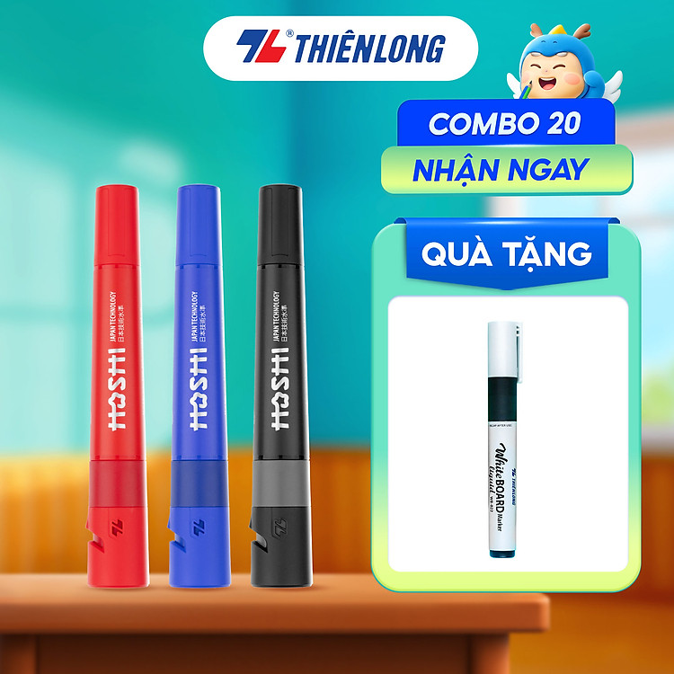 Bút Lông Dầu Hoshi Thiên Long PM-021 (10 chiếc)