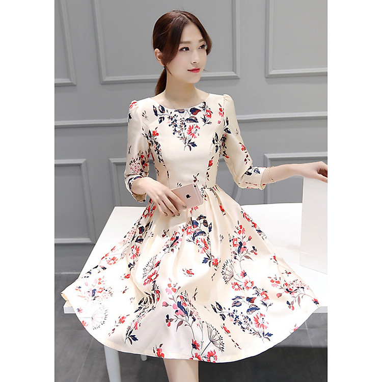 Đầm thời trang nữ chất liệu thun 92108