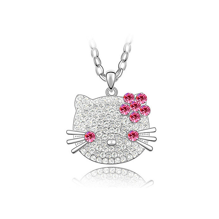 Dây chuyền bạc cho bé - mặt Mèo Kitty - thương hiệu trang sức PANMILA (MDC.A34)