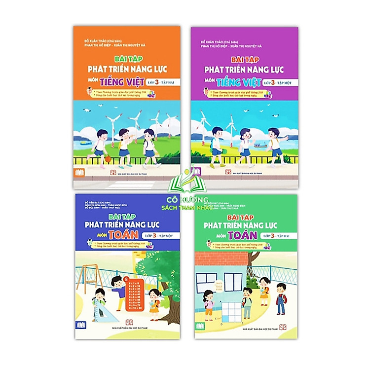 Bài Tập Phát Triển Năng Lực Môn Toán + Tiếng Việt Lớp 3 (theo Chương Trình GDPT 2018)